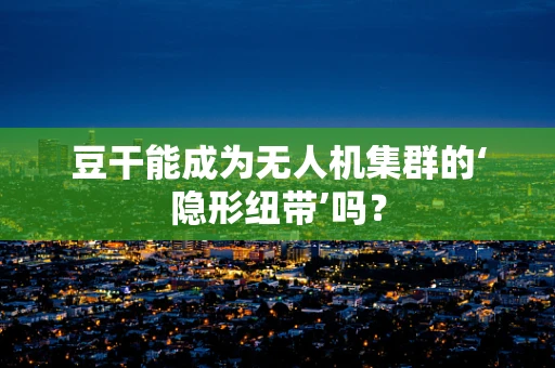 豆干能成为无人机集群的‘隐形纽带’吗？