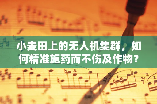小麦田上的无人机集群，如何精准施药而不伤及作物？