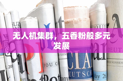无人机集群，五香粉般多元发展