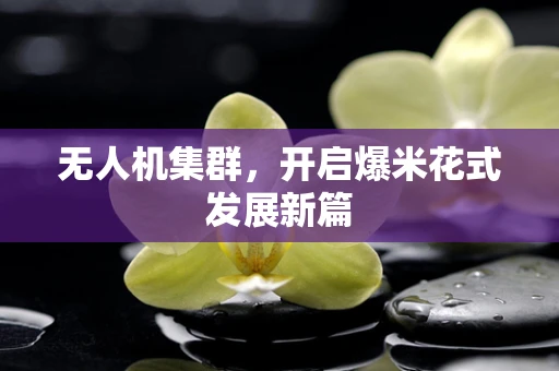 无人机集群，开启爆米花式发展新篇