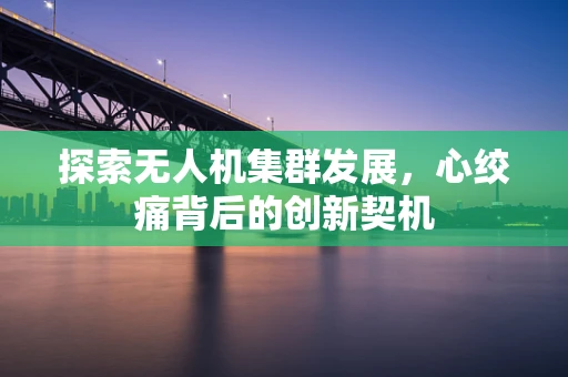 探索无人机集群发展，心绞痛背后的创新契机