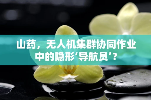 山药，无人机集群协同作业中的隐形‘导航员’？