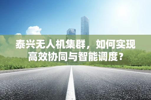 泰兴无人机集群，如何实现高效协同与智能调度？