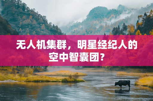 无人机集群，明星经纪人的空中智囊团？