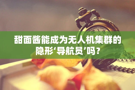 甜面酱能成为无人机集群的隐形‘导航员’吗？