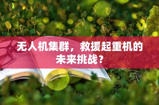 无人机集群，救援起重机的未来挑战？