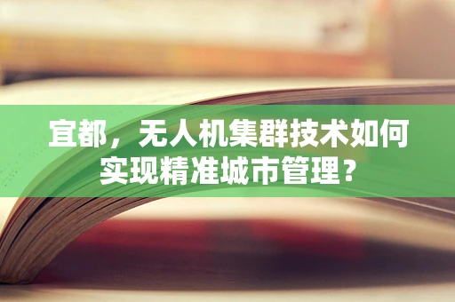宜都，无人机集群技术如何实现精准城市管理？