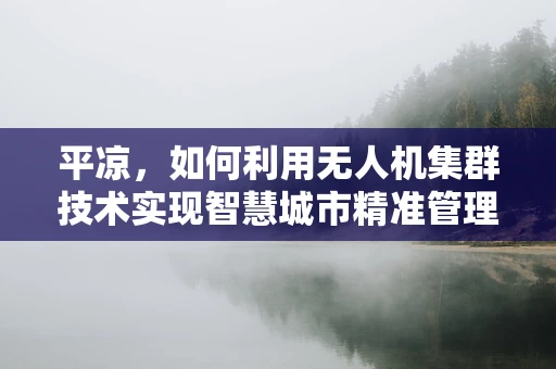 平凉，如何利用无人机集群技术实现智慧城市精准管理？