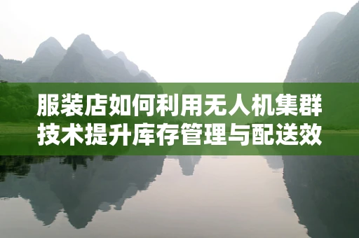 服装店如何利用无人机集群技术提升库存管理与配送效率？