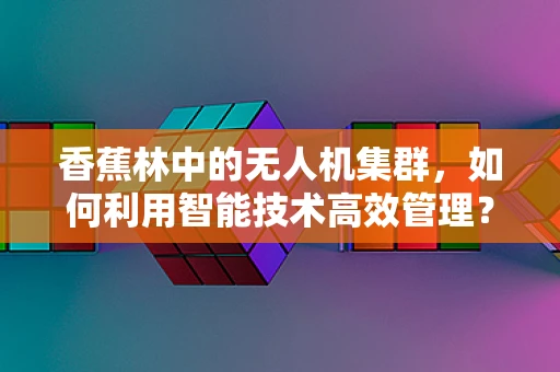 香蕉林中的无人机集群，如何利用智能技术高效管理？