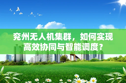 兖州无人机集群，如何实现高效协同与智能调度？