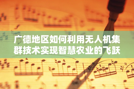 广德地区如何利用无人机集群技术实现智慧农业的飞跃？
