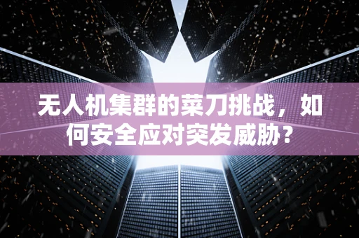 无人机集群的菜刀挑战，如何安全应对突发威胁？