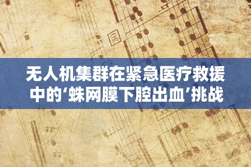 无人机集群在紧急医疗救援中的‘蛛网膜下腔出血’挑战，如何精准定位与快速响应？