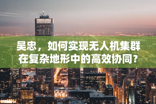 吴忠，如何实现无人机集群在复杂地形中的高效协同？