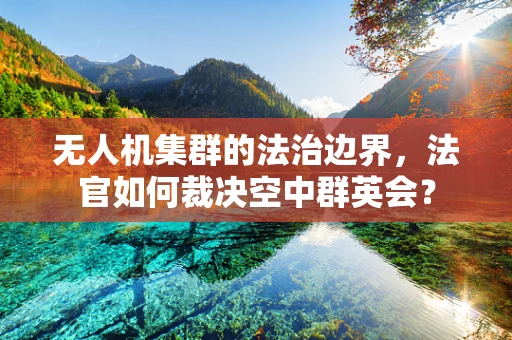 无人机集群的法治边界，法官如何裁决空中群英会？