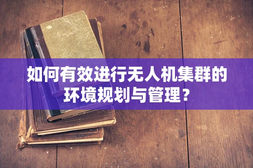 如何有效进行无人机集群的环境规划与管理？