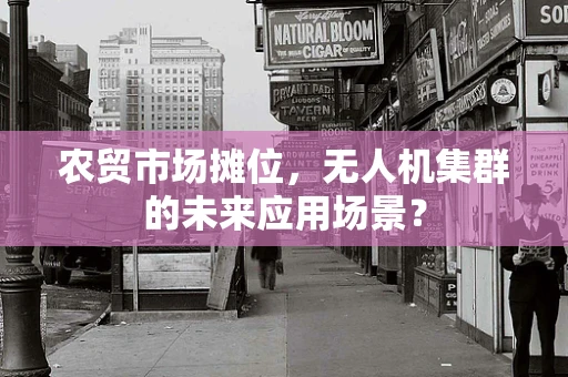 农贸市场摊位，无人机集群的未来应用场景？