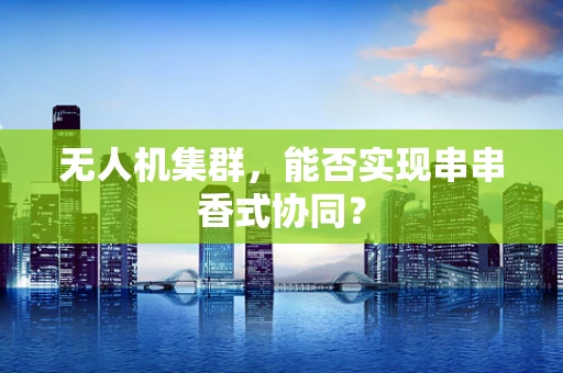 无人机集群，能否实现串串香式协同？