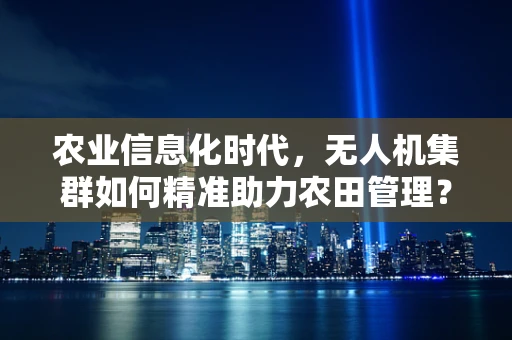 农业信息化时代，无人机集群如何精准助力农田管理？