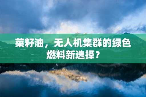 菜籽油，无人机集群的绿色燃料新选择？