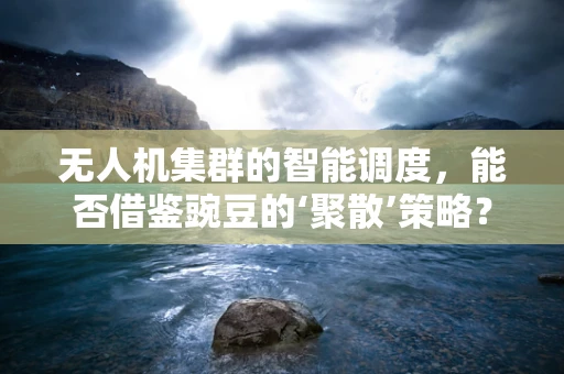 无人机集群的智能调度，能否借鉴豌豆的‘聚散’策略？