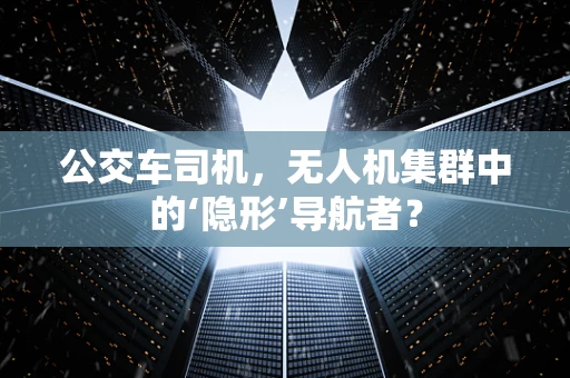 公交车司机，无人机集群中的‘隐形’导航者？