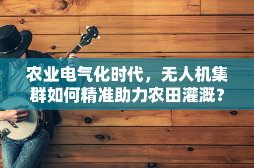 农业电气化时代，无人机集群如何精准助力农田灌溉？