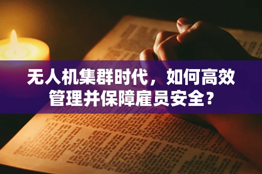 无人机集群时代，如何高效管理并保障雇员安全？