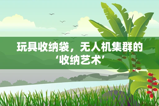 玩具收纳袋，无人机集群的‘收纳艺术’