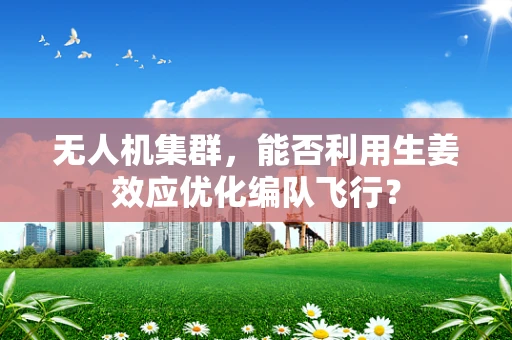 无人机集群，能否利用生姜效应优化编队飞行？