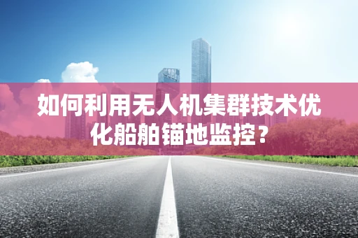 如何利用无人机集群技术优化船舶锚地监控？