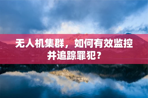 无人机集群，如何有效监控并追踪罪犯？