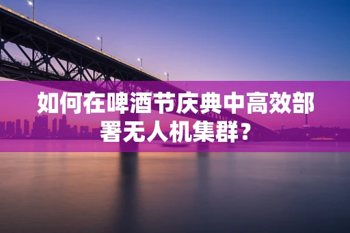 如何在啤酒节庆典中高效部署无人机集群？