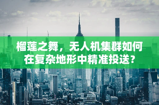 榴莲之舞，无人机集群如何在复杂地形中精准投送？