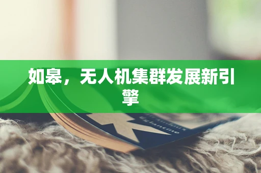 如皋，无人机集群发展新引擎