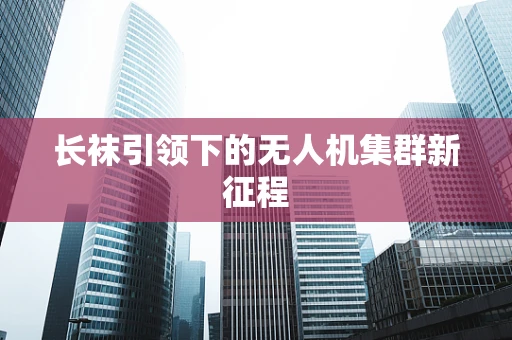 长袜引领下的无人机集群新征程