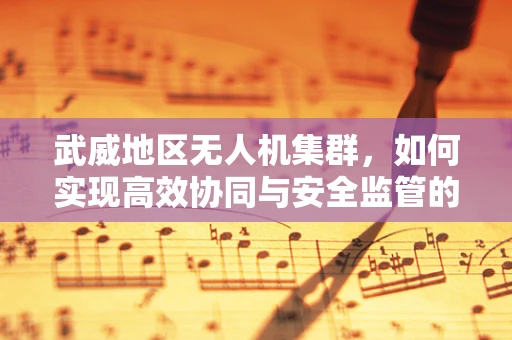 武威地区无人机集群，如何实现高效协同与安全监管的平衡？