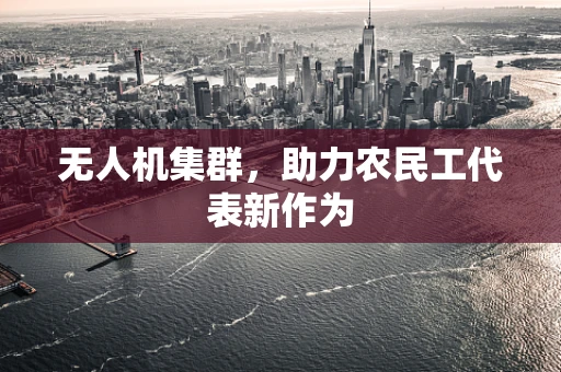 无人机集群，助力农民工代表新作为