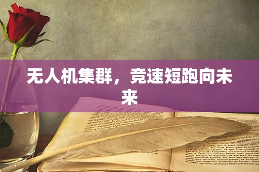 无人机集群，竞速短跑向未来