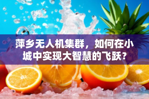 萍乡无人机集群，如何在小城中实现大智慧的飞跃？
