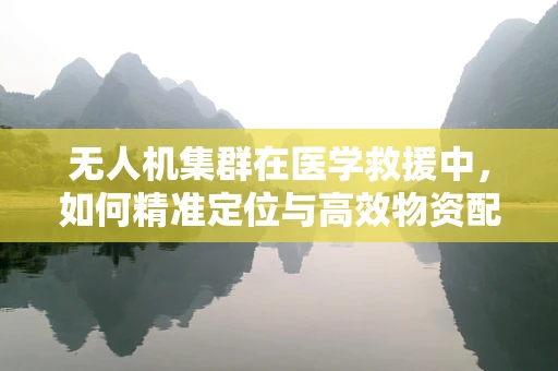 无人机集群在医学救援中，如何精准定位与高效物资配送？