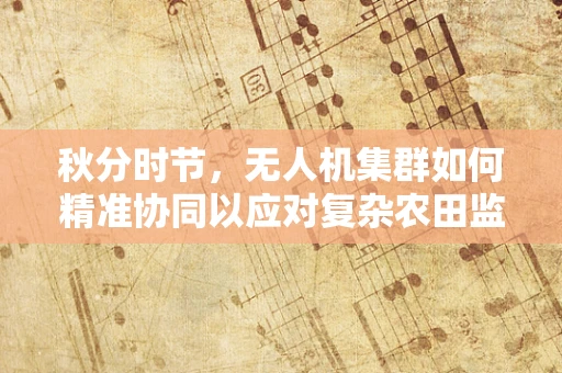 秋分时节，无人机集群如何精准协同以应对复杂农田监测挑战？
