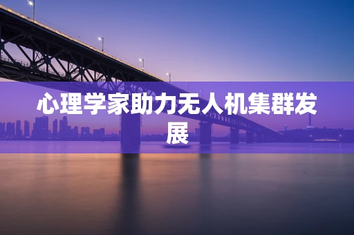 心理学家助力无人机集群发展