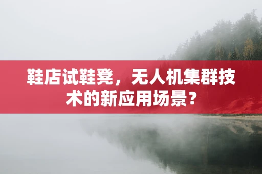 鞋店试鞋凳，无人机集群技术的新应用场景？