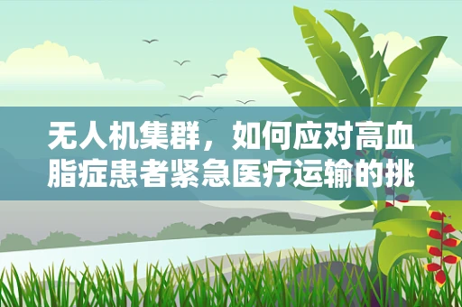 无人机集群，如何应对高血脂症患者紧急医疗运输的挑战？