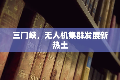 三门峡，无人机集群发展新热土
