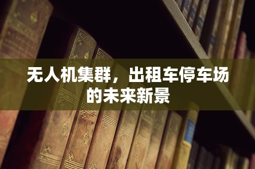 无人机集群，出租车停车场的未来新景