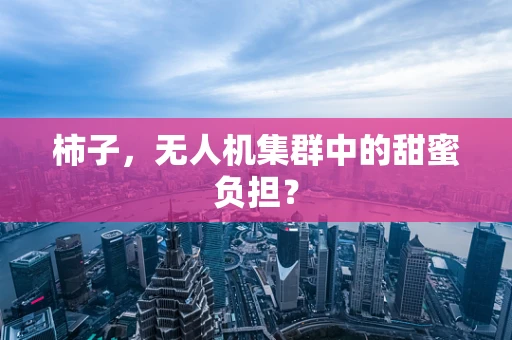 柿子，无人机集群中的甜蜜负担？