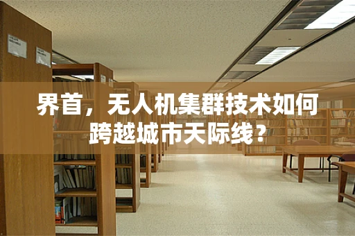界首，无人机集群技术如何跨越城市天际线？